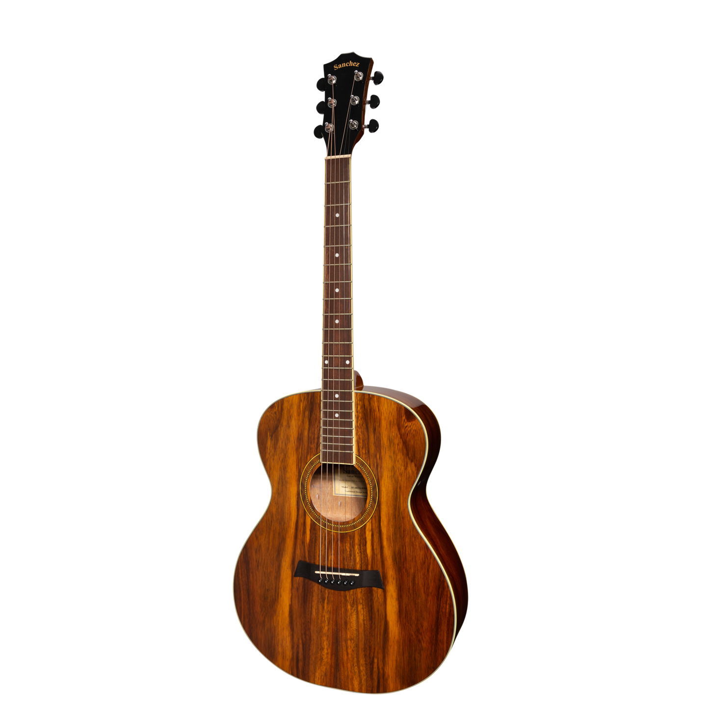Sanchez SF-18ETG-RWD Acoustic Electric Small Body Guitar Rosewood Gloss
