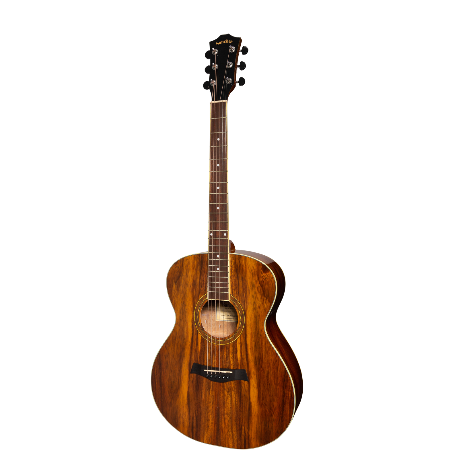 Sanchez SF-18ETG-RWD Acoustic Electric Small Body Guitar Rosewood Gloss