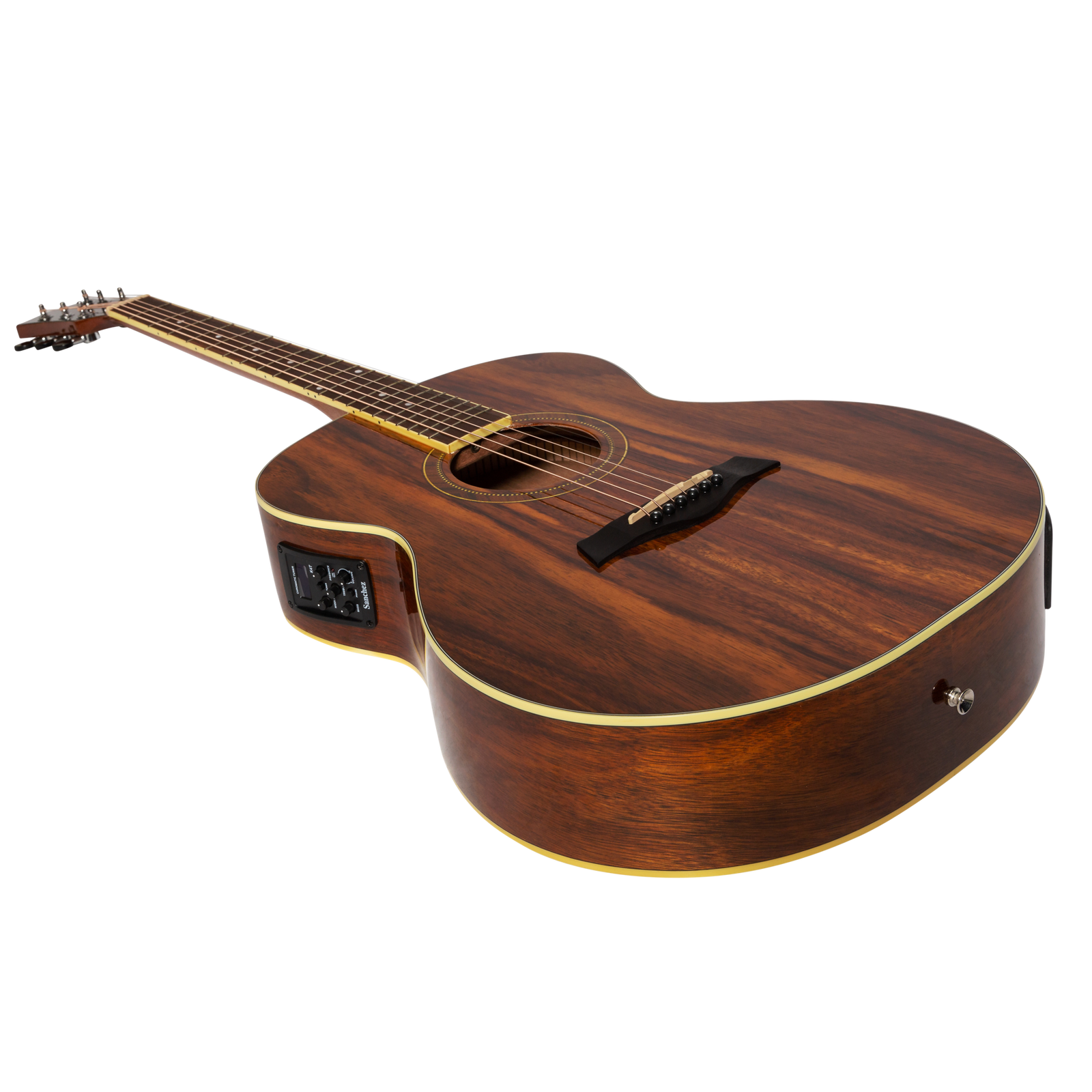 Sanchez SF-18ETG-RWD Acoustic Electric Small Body Guitar Rosewood Gloss — view 3