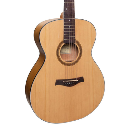 Sanchez SF-18L-SA Left Handed Acoustic Small Body Guitar Natural Satin Spruce/Acacia — view 4