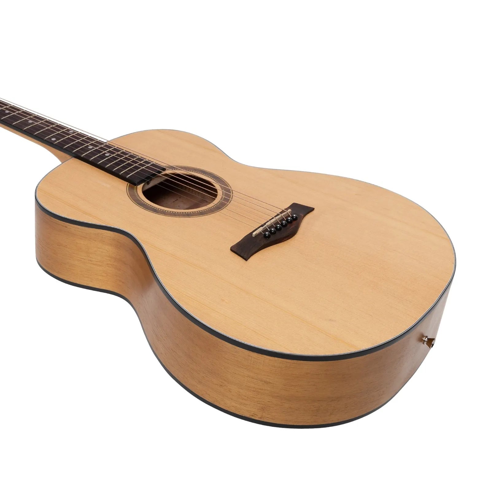 Sanchez SF-18L-SA Left Handed Acoustic Small Body Guitar Natural Satin Spruce/Acacia — view 6