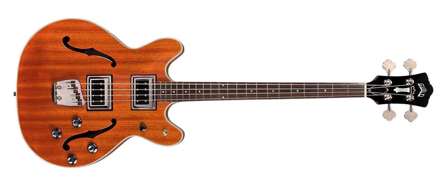Guild Starfire Bass II Natural 4 String Semi Hollow Bass Guitar