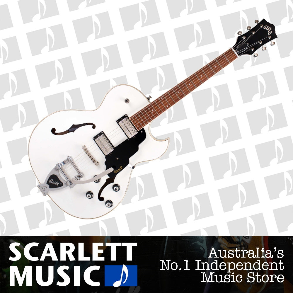 Guild Starfire I SC Semi Hollowbody Electric Guitar Snowcrest White — view 2