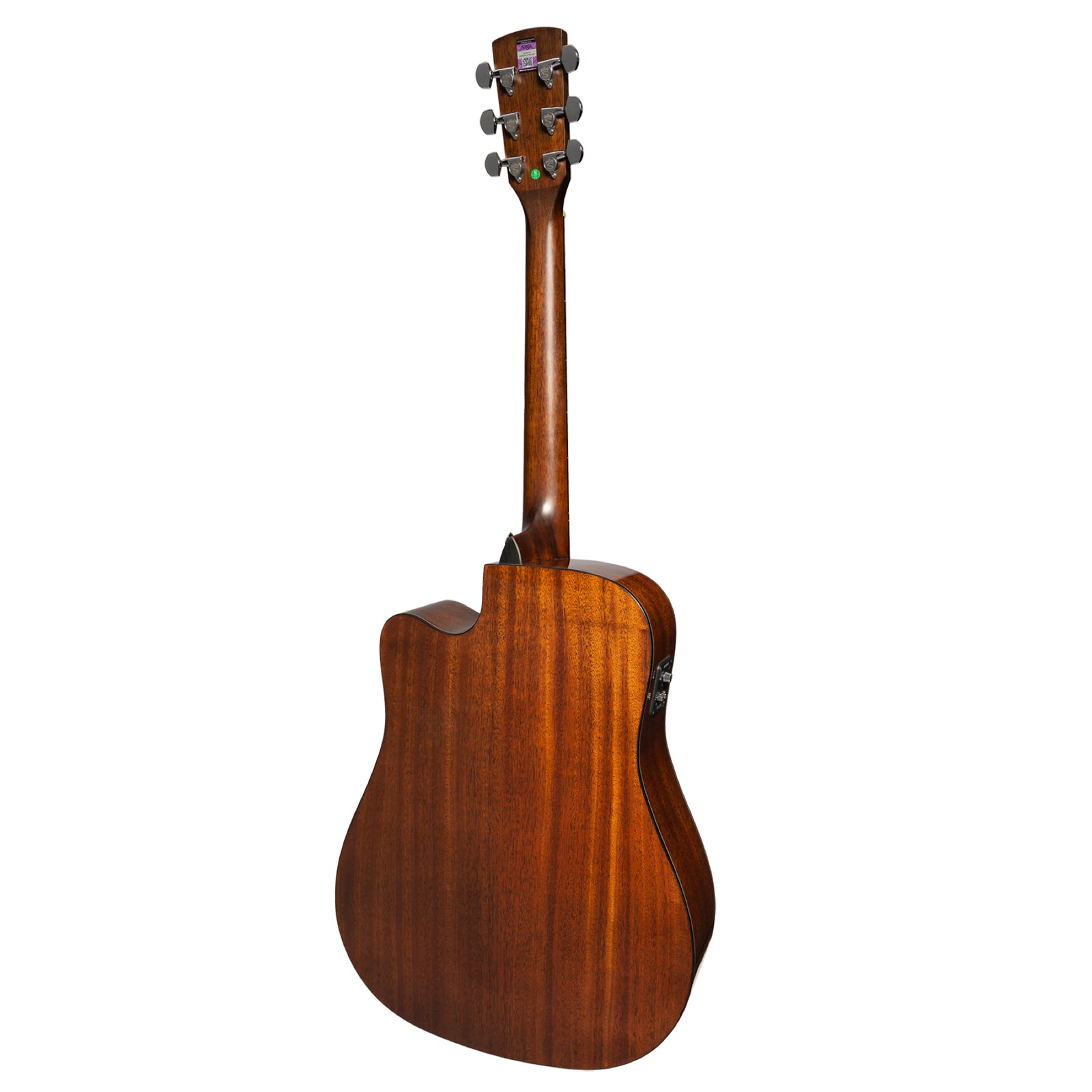 Saga SF830 Dreadnought Acoustic-Electric Guitar Retro Finish with Fishman Presys II Pickup System and Soft Case — view 2