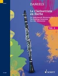 Daneels - The Budding Clarinettist Vol 2, 32 Pages, Clarinet Exercises and Studies for Beginners, Published by Schott Freres
