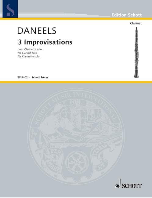 3 Improvisations for Clarinet Sheet Music