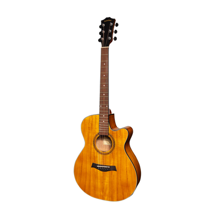 Sanchez SFC-18G-ACA Acoustic-Electric Small Body Cutaway Guitar Gloss Acacia