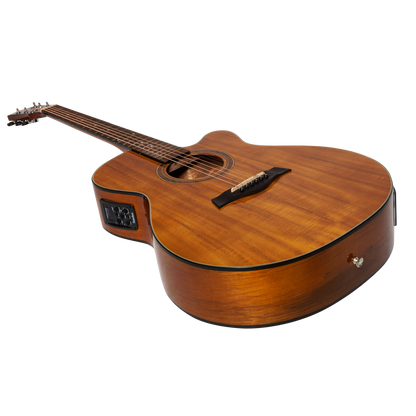 Sanchez SFC-18G-ACA Acoustic-Electric Small Body Cutaway Guitar Gloss Acacia — view 3