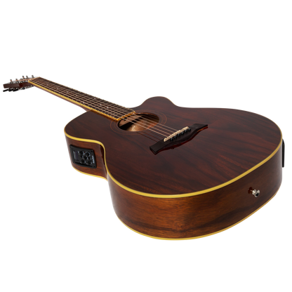 Sanchez SFC-18G-RWD Acoustic-Electric Small Body Cutaway Guitar Gloss Rosewood — view 3