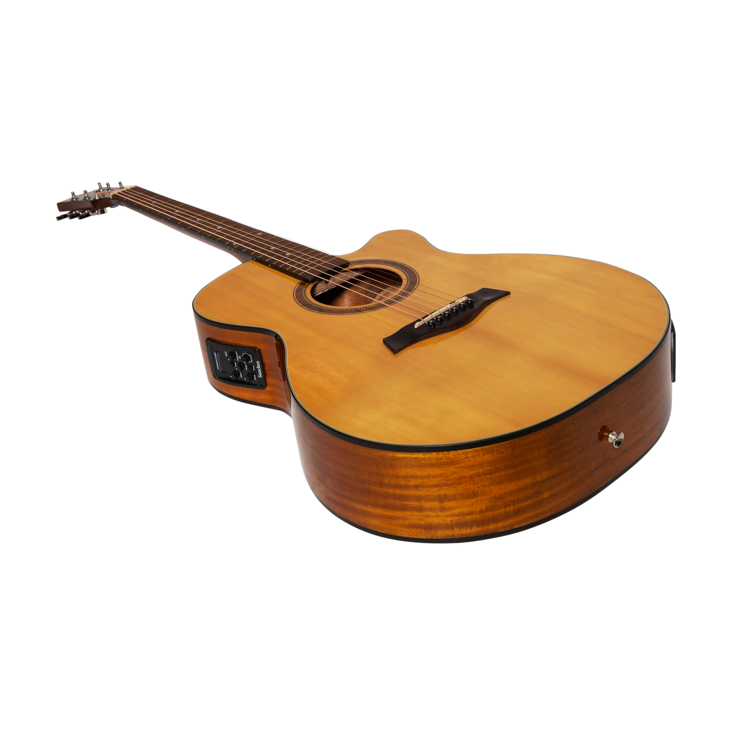 Sanchez SFC-18G-SA Acoustic-Electric Small Body Cutaway Guitar Gloss Spruce/Acacia — view 3