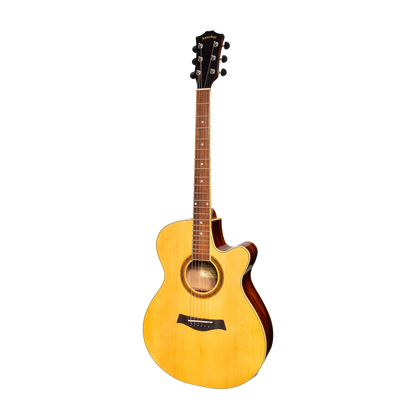 Sanchez SFC-18G-SR Acoustic-Electric Small Body Cutaway Guitar Gloss Spruce/Rosewood