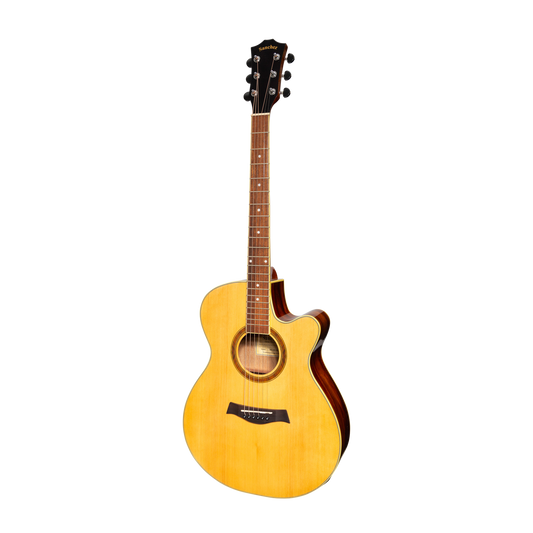 Sanchez SFC-18G-SR Acoustic-Electric Small Body Cutaway Guitar Gloss Spruce/Rosewood