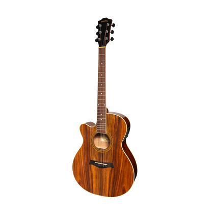 Sanchez SFC-18LG-RWD Left Handed Acoustic-Electric Small Body Cutaway Guitar Gloss Rosewood