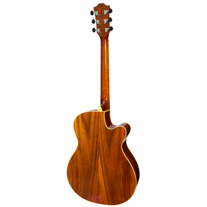 Sanchez SFC-18LG-RWD Left Handed Acoustic-Electric Small Body Cutaway Guitar Gloss Rosewood — view 2