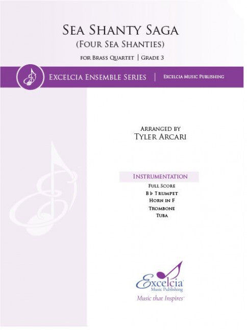 Sea Shanty Saga Brass Quartet Score and Parts
