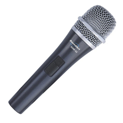 SoundArt SGM-53 Hand-Held Dynamic Microphone with On/Off Switch and Protective Bag