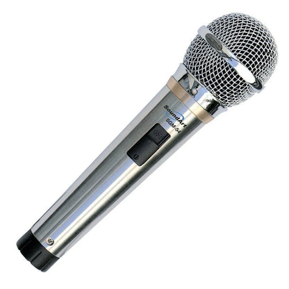 SoundArt SGM-54 Hand-Held Dynamic Microphone with Silver Finish and Protective Bag