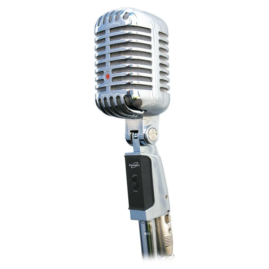 SoundArt Vintage Condenser Microphone with Deluxe Carry Case (Chrome)
