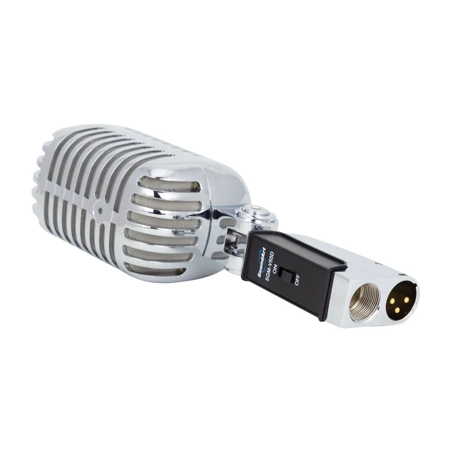 SoundArt Vintage Dynamic Microphone with Deluxe Carry Case - Chrome Plated, Uni-Directional, XLR Connector, Frequency Response 50Hz-16kHz — view 3