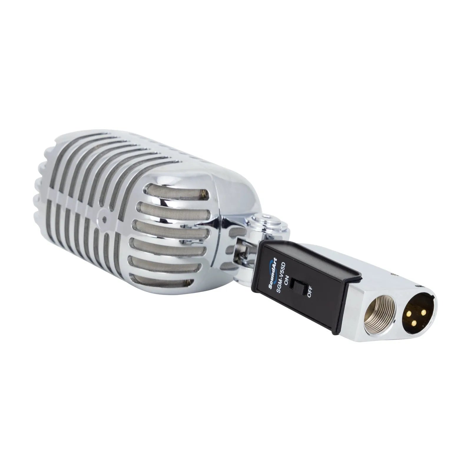 SoundArt Vintage Dynamic Microphone with Deluxe Carry Case - Chrome Plated, Uni-Directional, XLR Connector, Frequency Response 50Hz-16kHz — view 3