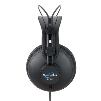 SoundArt M-Series Closed Back Studio Headphones with 50mm Driver, 10Hz-30KHz Frequency Range, 32 Ohms Impedance, 98dB Sensitivity
