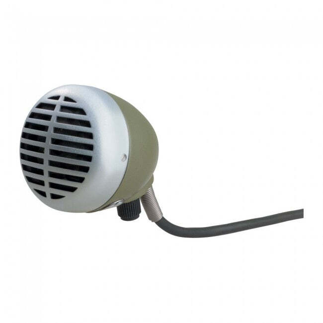 Shure 520DX "Green Bullet" Dynamic Harmonica Microphone Hi Z Mic w/ 1/4" Jack