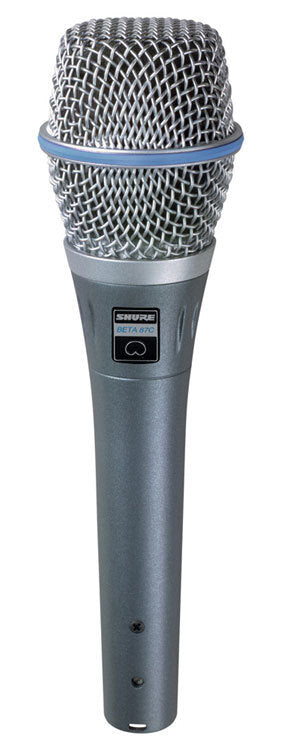 Shure BETA87C Cardioid Condenser Vocal Microphone, Studio-Grade Performance, 50-20,000 Hz Frequency Response