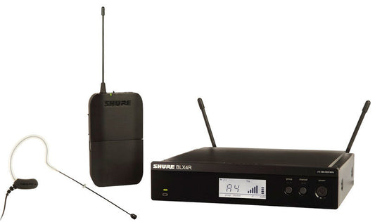 Shure BLX14R/MX53 Headworn 1/2 Rack Wireless System - MX153 Headworn Earset