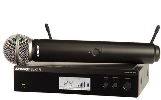 Shure BLX24R/SM58 Handheld 1/2 RackWireless System - SM58 Handheld