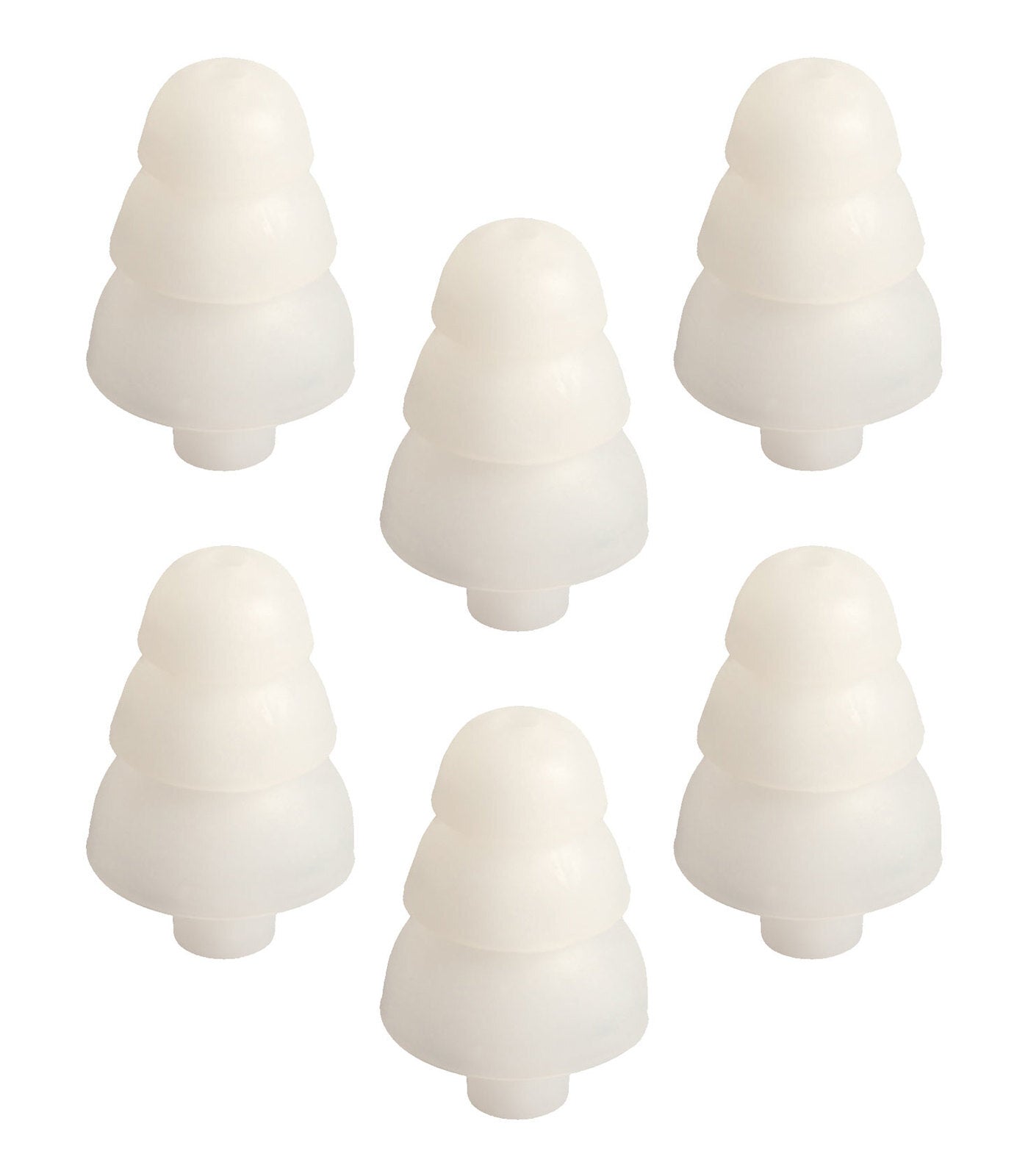 Shure White Triple Flange Earphone Sleeves (PK-6)