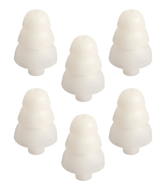 Shure White Triple Flange Earphone Sleeves (PK-6)