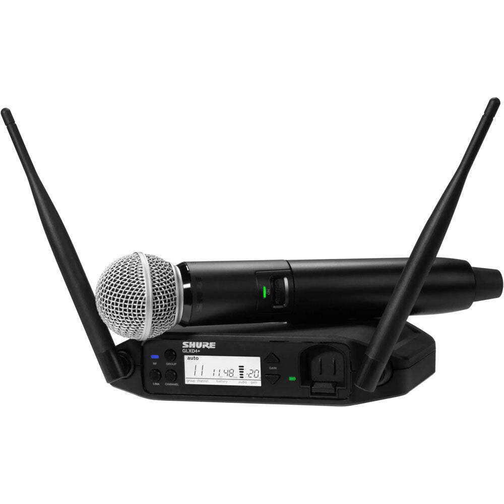 Shure GLXD24+/SM58 Dual Band Digital Handheld Wireless System with SM58 Microphone