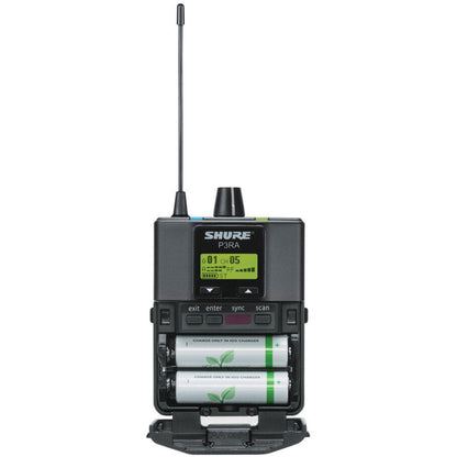 Shure P3RA Wireless Bodypack Receiver for PSM300 System with LCD, EQ, MixMode, and 24-bit Audio Processing — view 2