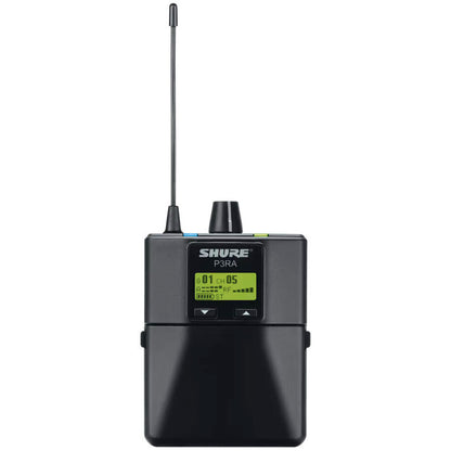 Shure P3RA Wireless Bodypack Receiver for PSM300 System with LCD, EQ, MixMode, and 24-bit Audio Processing
