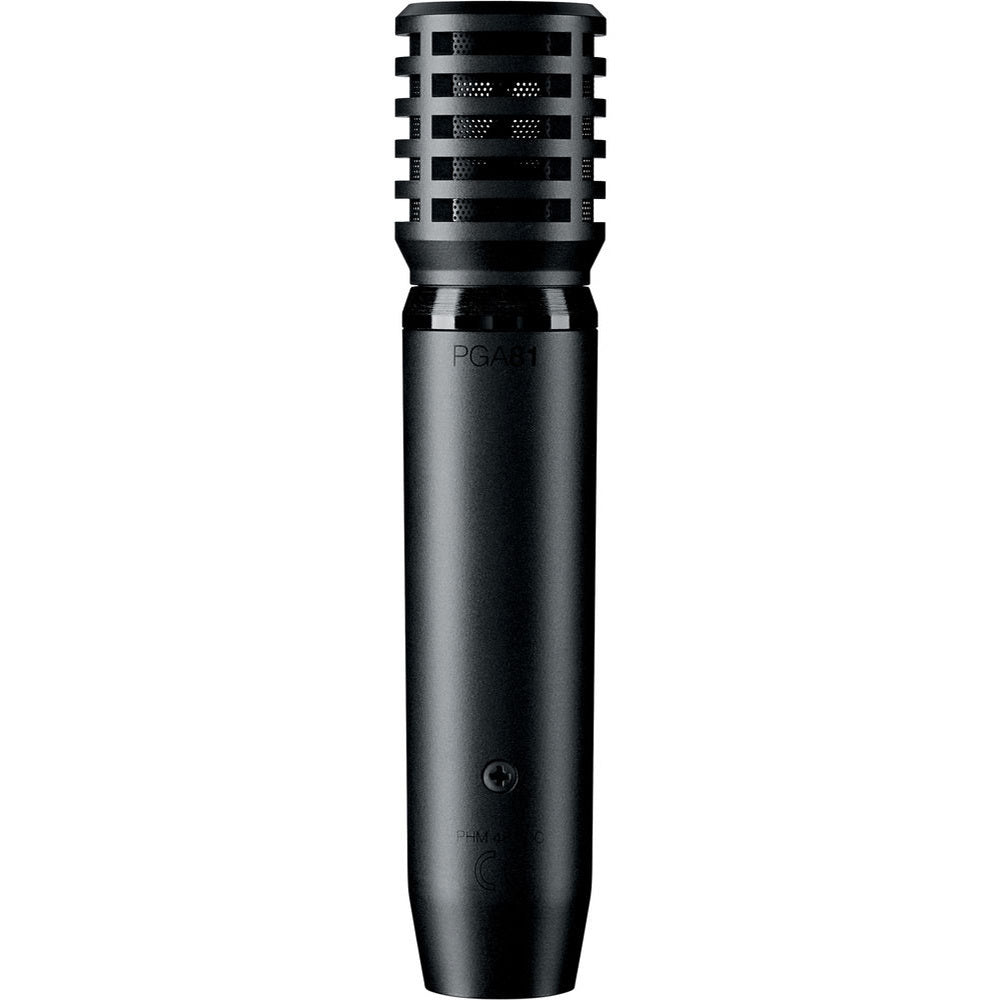 Shure PGA81 Cardioid Condenser Microphone with XLR-XLR Cable for Acoustic Instruments