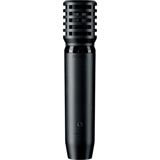Shure PGA81 Cardioid Condenser Microphone with XLR-XLR Cable for Acoustic Instruments
