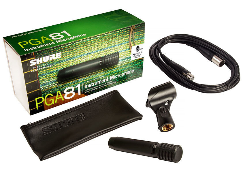 Shure PGA81 Cardioid Condenser Microphone with XLR-XLR Cable for Acoustic Instruments — view 2