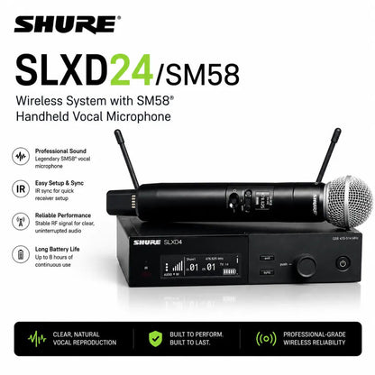 Shure SLXD24/S58H57 Wireless System with SM58 Handheld Transmitter — view 2