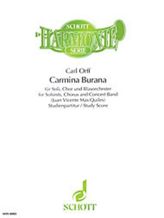 Camina Burana Chorus and Wind Band Score