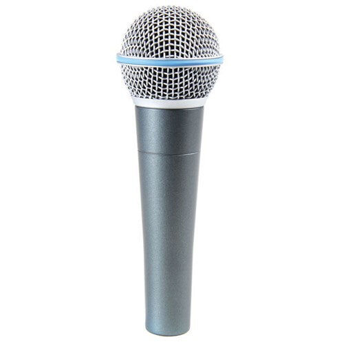 Shure Beta 58A Dynamic Vocal Microphone - Supercardioid Pattern, Rugged Construction, Ideal for Vocals and Speech