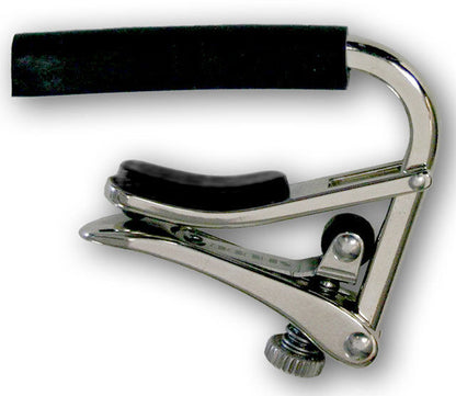 Shubb C1 Standard Steel String Guitar Capo Nickel Finish with Roller Design — view 2