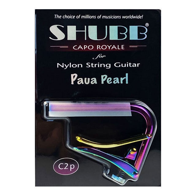 Shubb C2 Royale Nylon String Guitar Capo Paua Pearl Finish — view 4
