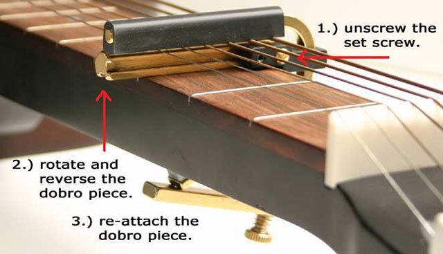 Shubb C6B Brass Dobro/Resophonic Guitar Capo — view 2