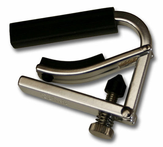 Shubb Lite Ukulele Capo - Nickel Finish, Lightweight Aluminum for Tenor, Soprano, Concert, Baritone Ukuleles