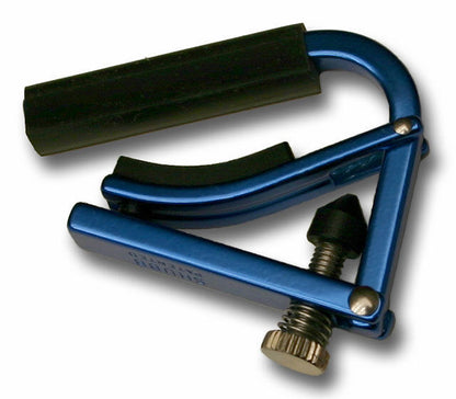 Shubb Lite Ukulele Capo - Metallic Blue Aluminum for Tenor, Soprano, Concert, Baritone