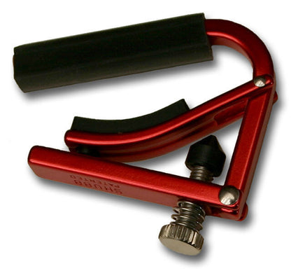 Shubb Lite Ukulele Capo - Metallic Red, Lightweight Aluminum, Fits Tenor, Soprano, Concert, Baritone