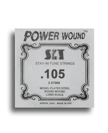 SIT Power Wound Electric Bass Single String (.105)