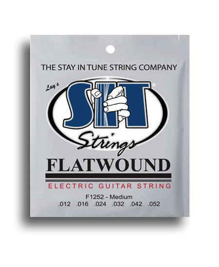 SIT Flat Wound Medium Electric Guitar String Set (12-52)