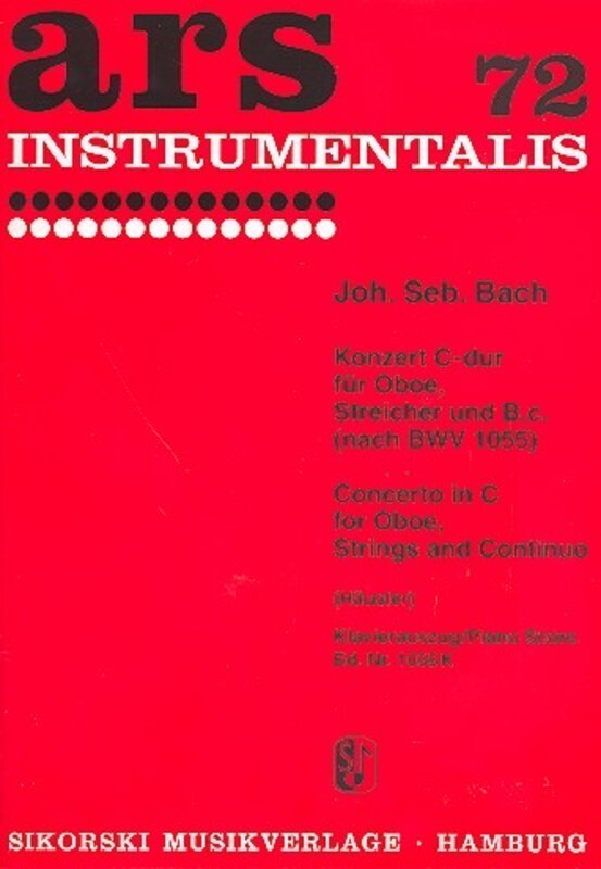Bach - Concerto C Major After Bwv 1055 Oboe/Piano (Softcover Book)