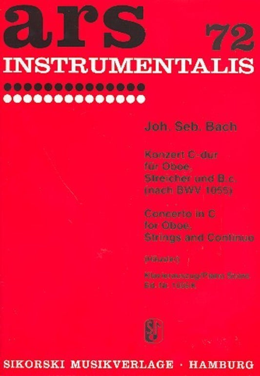 Bach - Concerto C Major After Bwv 1055 Oboe/Piano (Softcover Book)